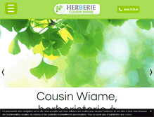 Tablet Screenshot of herboristerie-cousin-wattrelos.fr